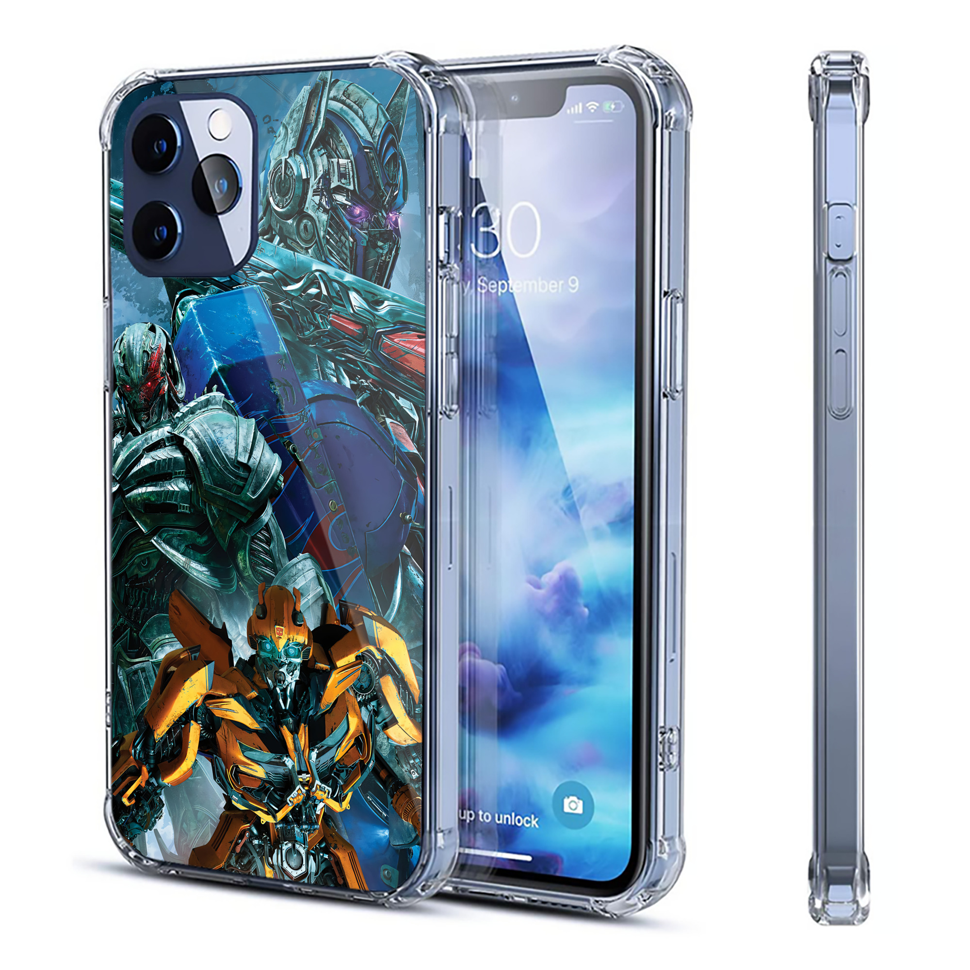 （画像用） Transformers トランスフォーマー 【iPhone 12シリーズ対応】透明スマホケース（クリアソフトケース）